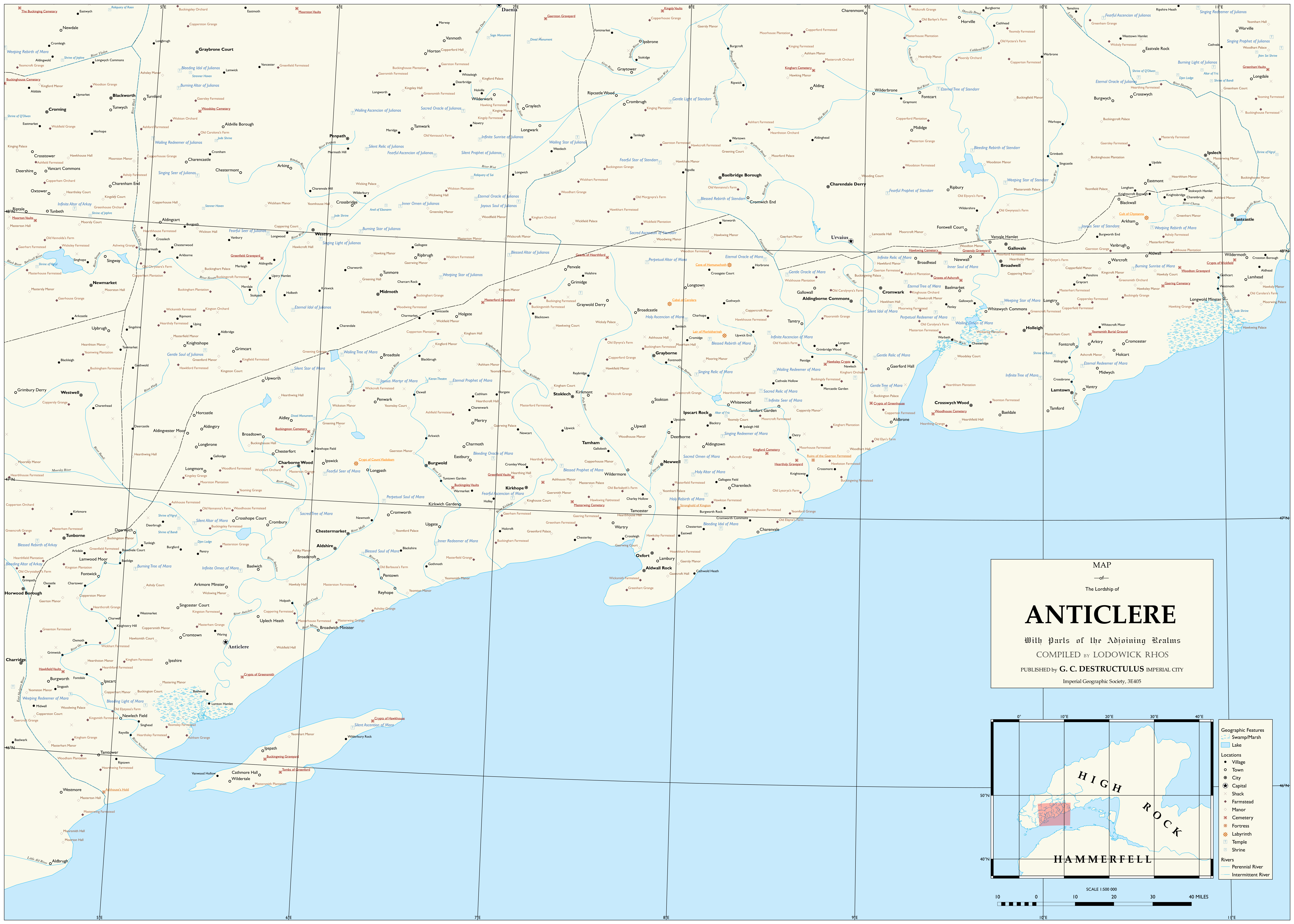 Map of Anticlere